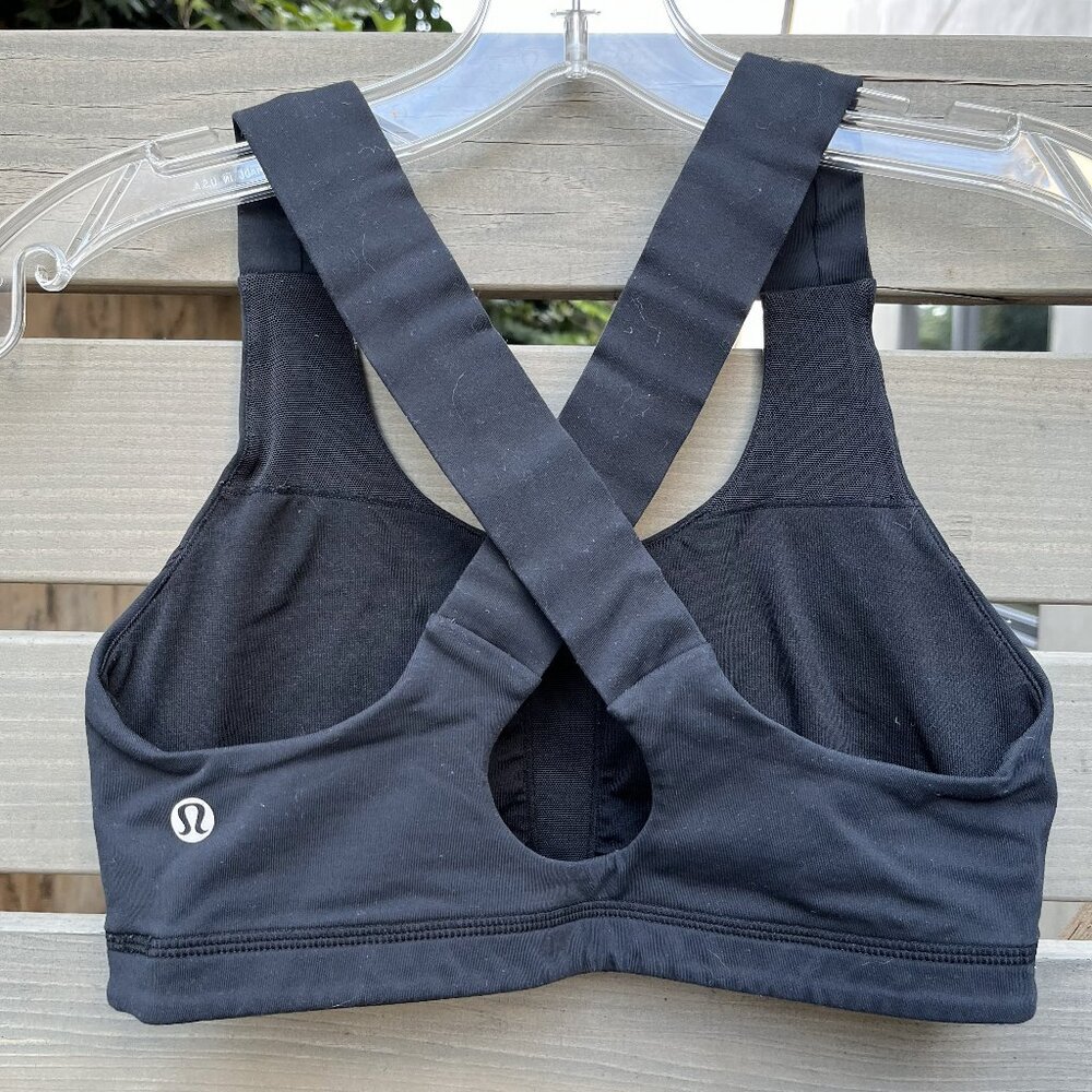 Lululemon All Sport Cross Back Bra III, Black, Size 6 GUC